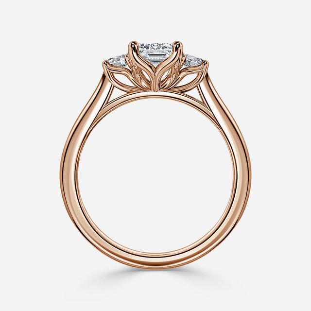 Rohini Rose Gold Engagement Ring