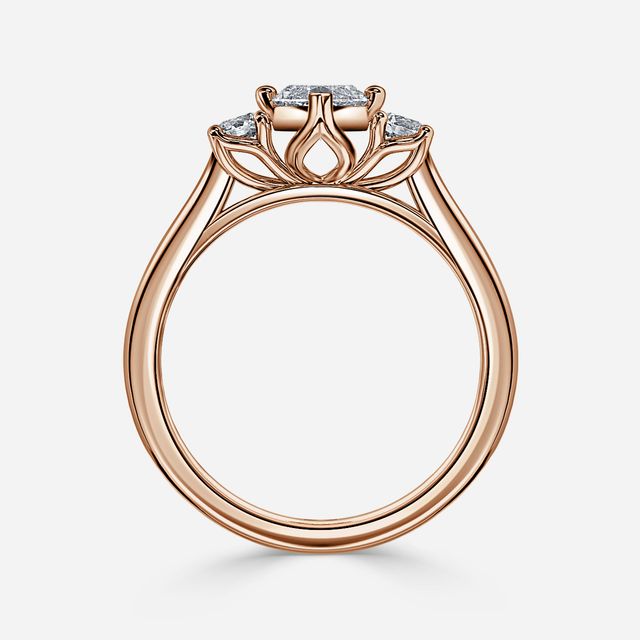 Rohini Rose Gold Engagement Ring