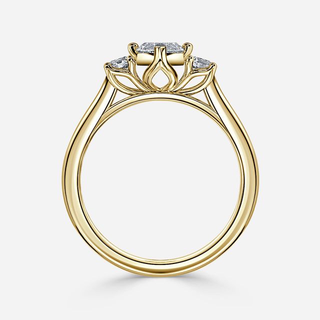 Rohini Yellow Gold Engagement Ring