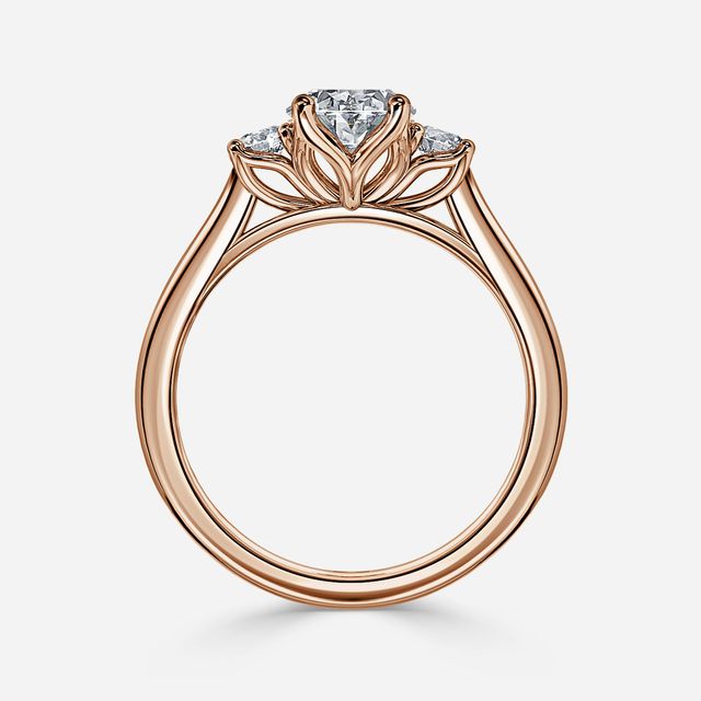 Rohini Rose Gold Engagement Ring