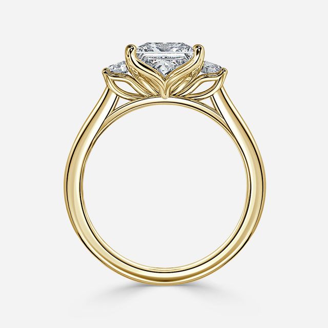 Rohini Yellow Gold Engagement Ring