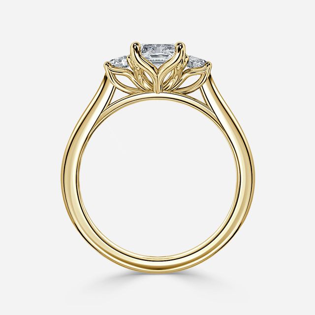 Rohini Yellow Gold Engagement Ring