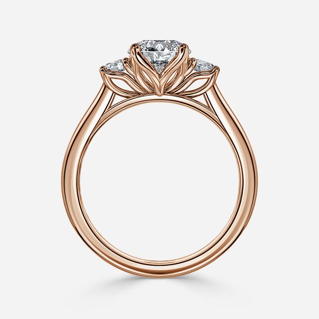 Rohini Rose Gold Engagement Ring