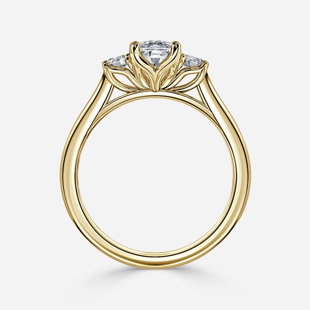 Rohini Yellow Gold Engagement Ring