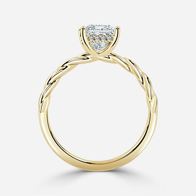 Midas Hidden Halo Yellow Gold Engagement Ring