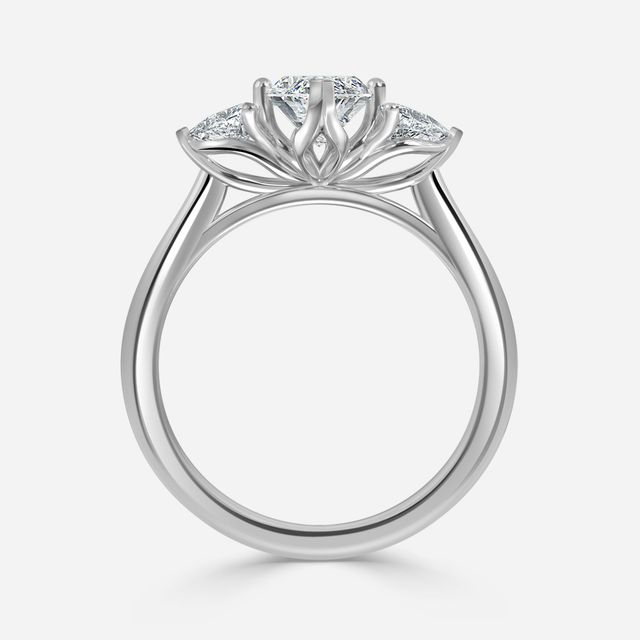 Ciara Platinum Trilogy Engagement Ring