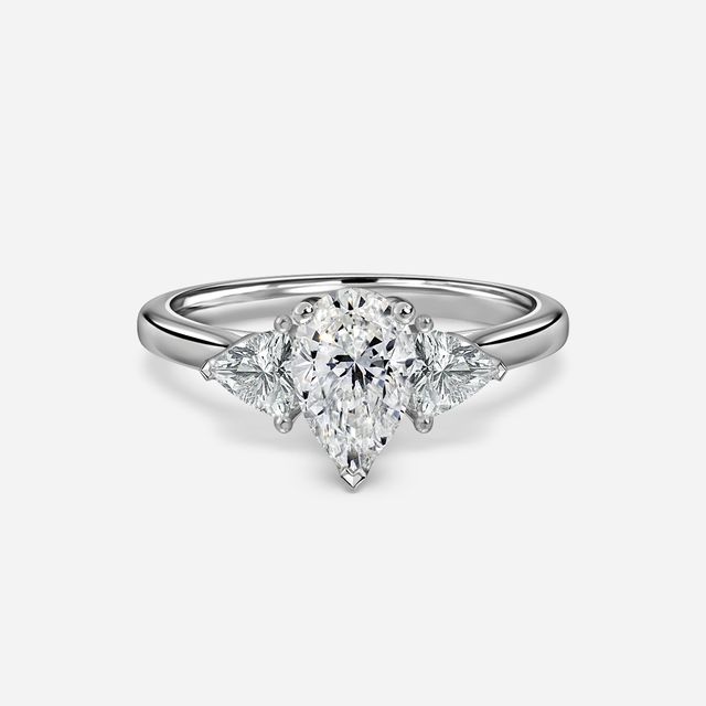 Ciara White Gold Trilogy Engagement Ring