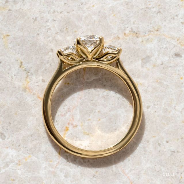 Rohini Yellow Gold Engagement Ring