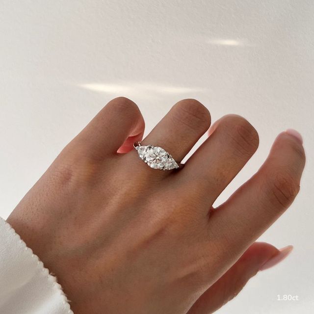 Ciara White Gold Trilogy Engagement Ring