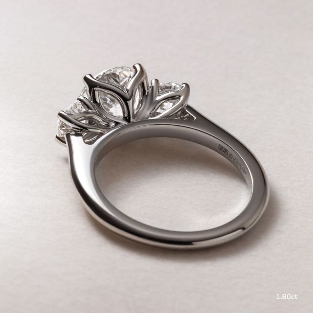 Rohini White Gold Engagement Ring