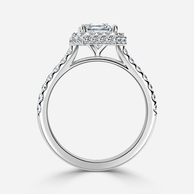 Aletheia Platinum Diamond Engagement Ring