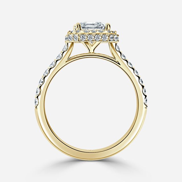 Aletheia Yellow Gold Diamond Engagement Ring