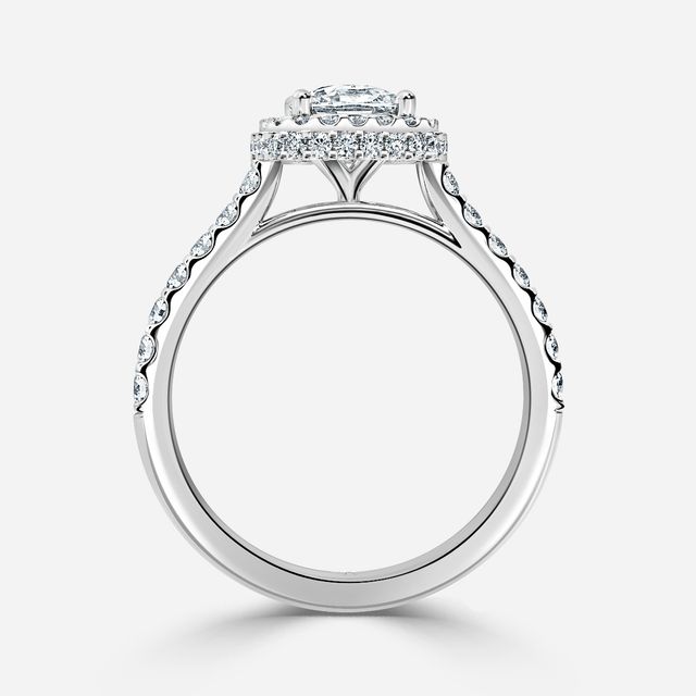 Aletheia Platinum Diamond Engagement Ring