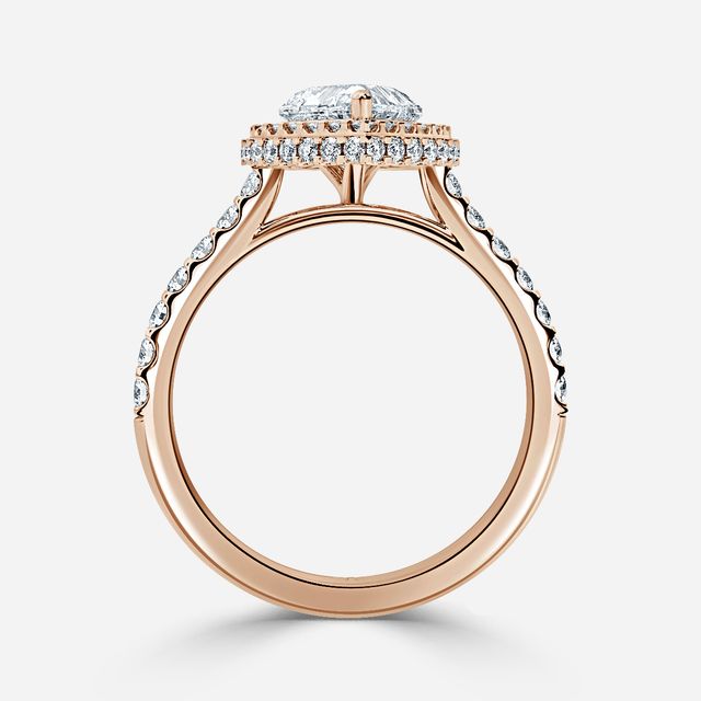 Aletheia Rose Gold Diamond Engagement Ring