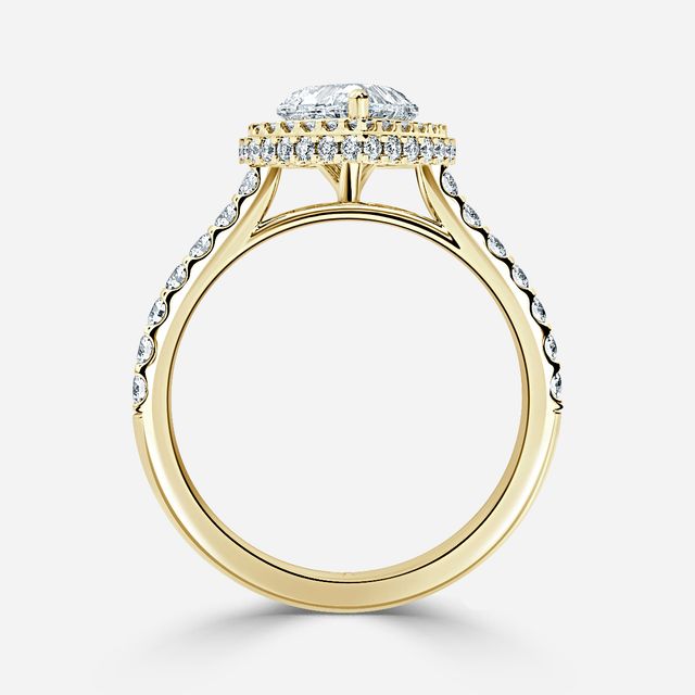 Aletheia Yellow Gold Diamond Engagement Ring