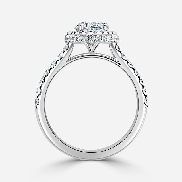 Aletheia Platinum Diamond Engagement Ring
