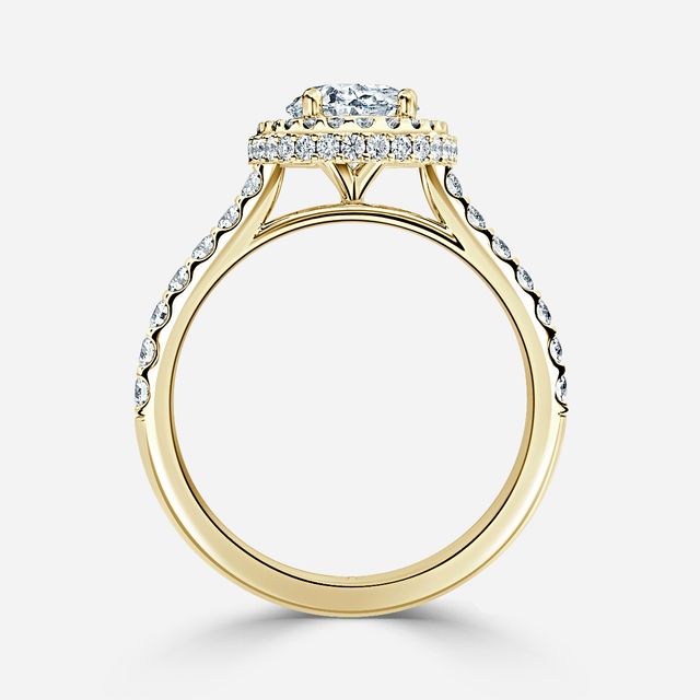 Aletheia Yellow Gold Diamond Engagement Ring