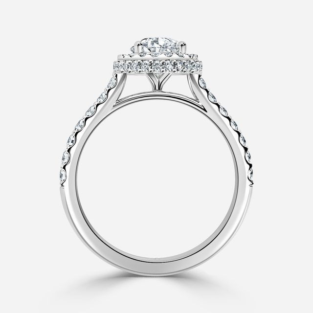 Aletheia Platinum Diamond Engagement Ring