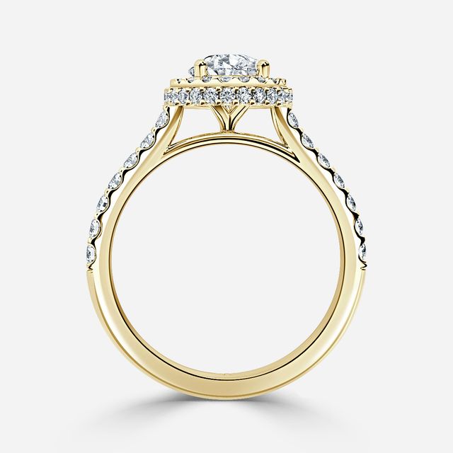 Aletheia Yellow Gold Diamond Engagement Ring