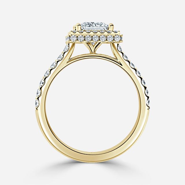Aletheia Yellow Gold Diamond Engagement Ring