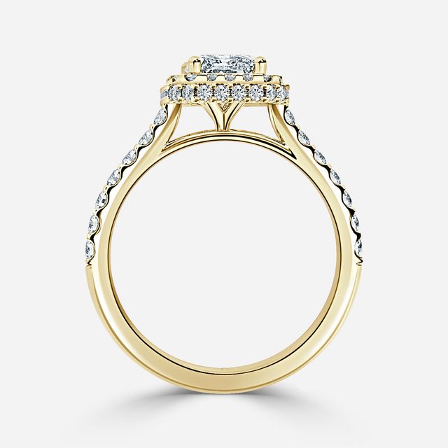 Aletheia Yellow Gold Diamond Engagement Ring
