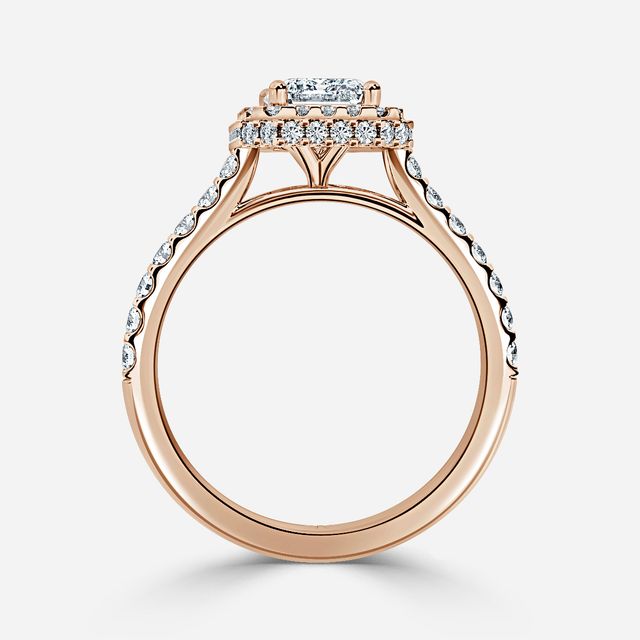 Aletheia Rose Gold Diamond Engagement Ring