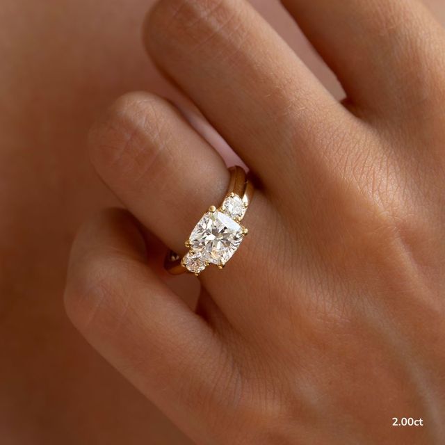 Rohini Yellow Gold Engagement Ring