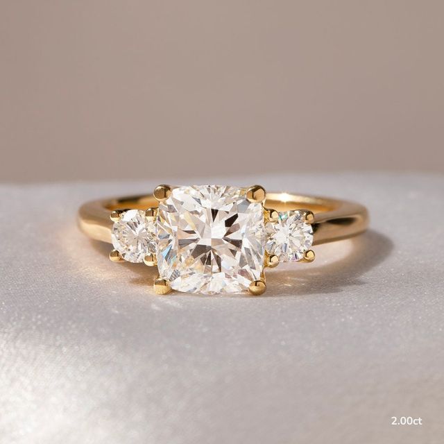 Rohini Yellow Gold Engagement Ring