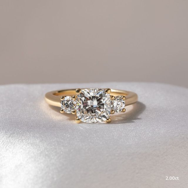 Rohini Yellow Gold Engagement Ring