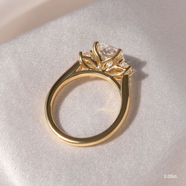 Rohini Yellow Gold Engagement Ring