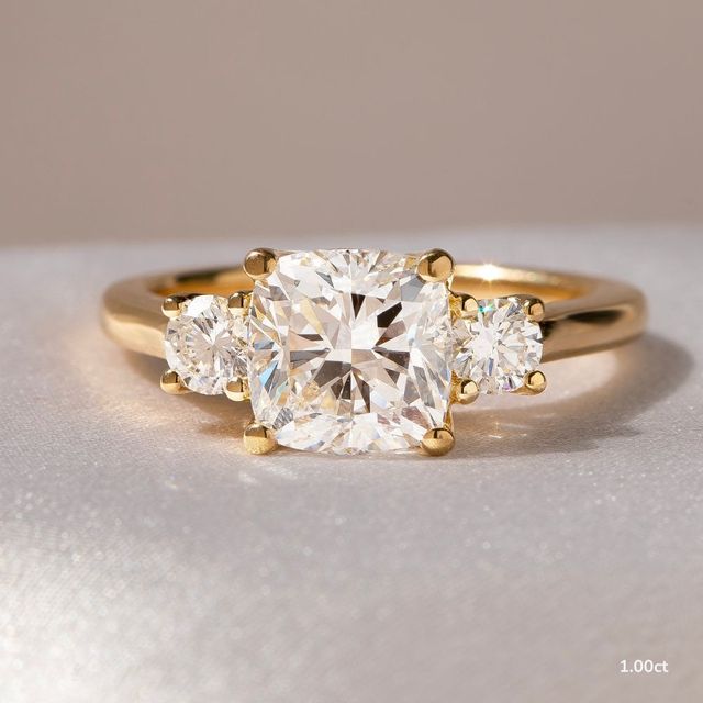 Rohini Yellow Gold Engagement Ring