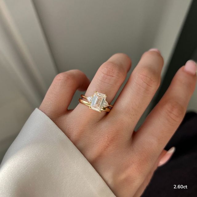 Manilla Yellow Gold Trilogy Engagement Ring