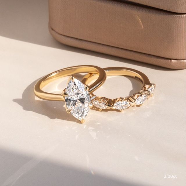 Elswin Yellow Gold Solitaire Engagement Ring