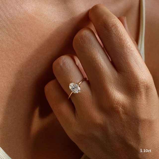 Elswin Yellow Gold Solitaire Engagement Ring