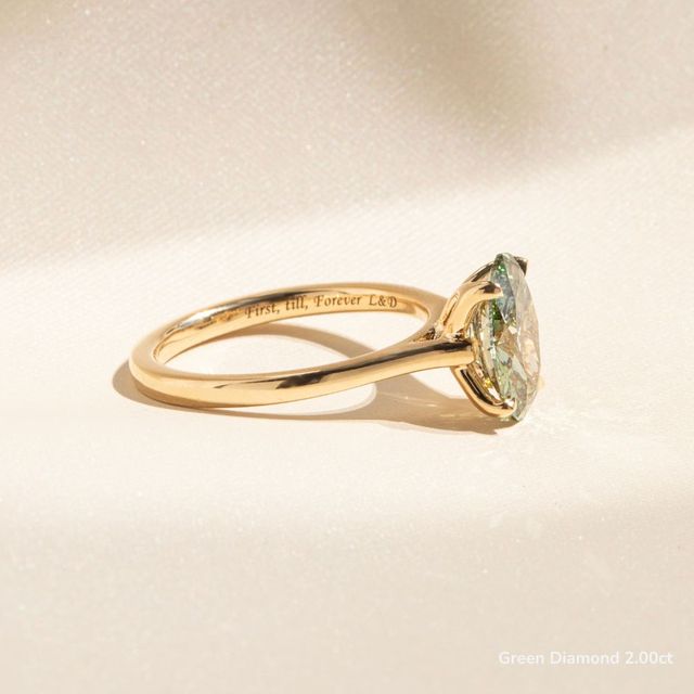 Yellow Gold Petite Solitaire Engagement Ring