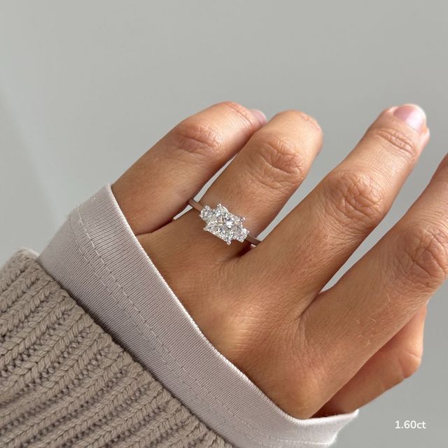 Rohini White Gold Engagement Ring