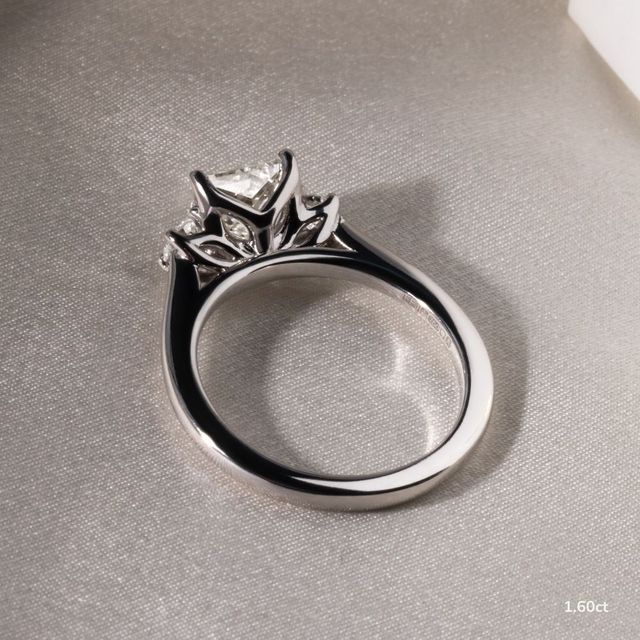 Rohini White Gold Engagement Ring