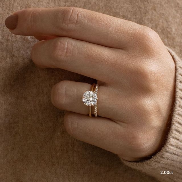 Elswin Yellow Gold Flower Engagement Ring