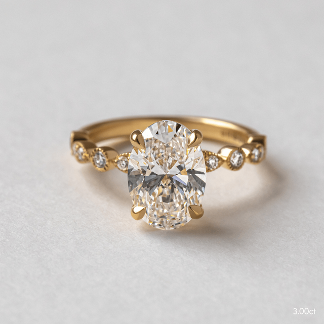 Aladria Yellow Gold Vintage Engagement Ring