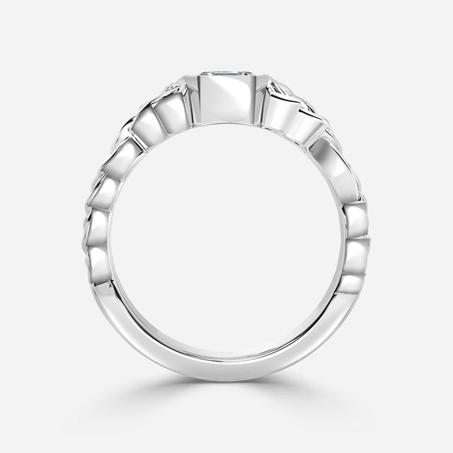 Béal White Gold Men's Celtic Engagement Ring