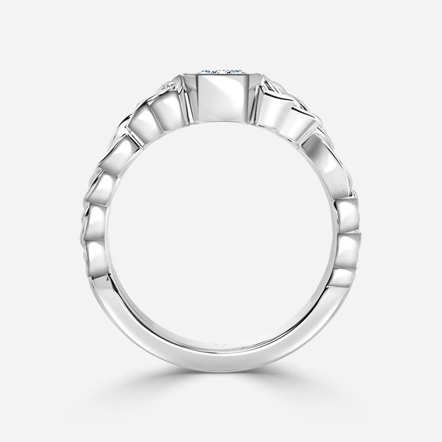Béal White Gold Men's Celtic Engagement Ring