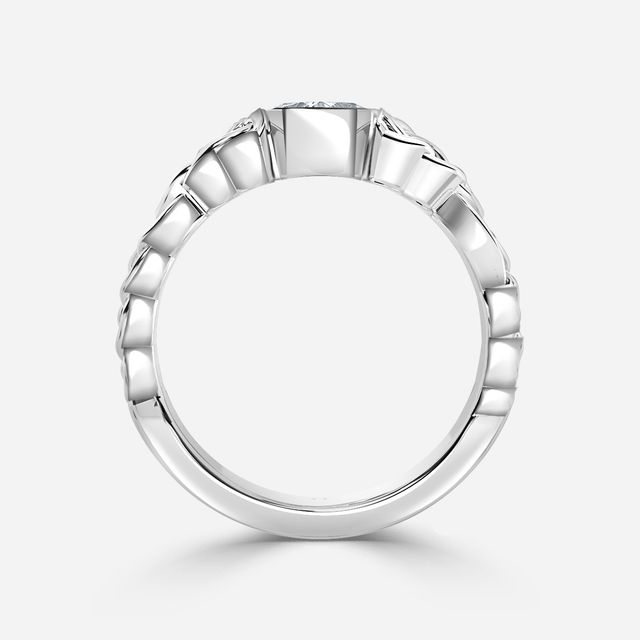 Béal White Gold Men's Celtic Engagement Ring