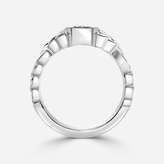 Béal White Gold Men's Celtic Engagement Ring