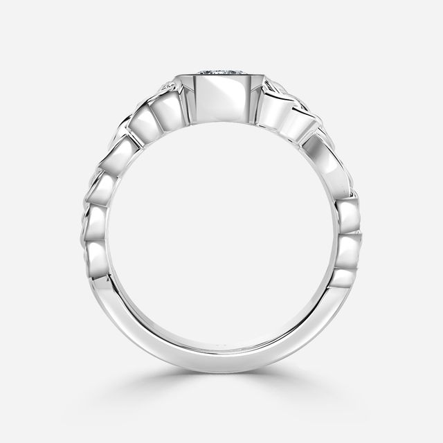 Béal White Gold Men's Celtic Engagement Ring