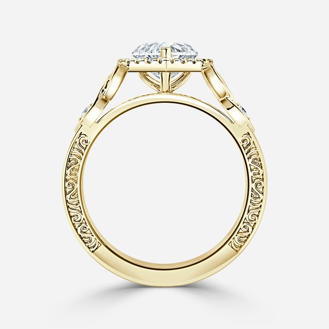 Maeve Yellow Gold Celtic Engagement Ring