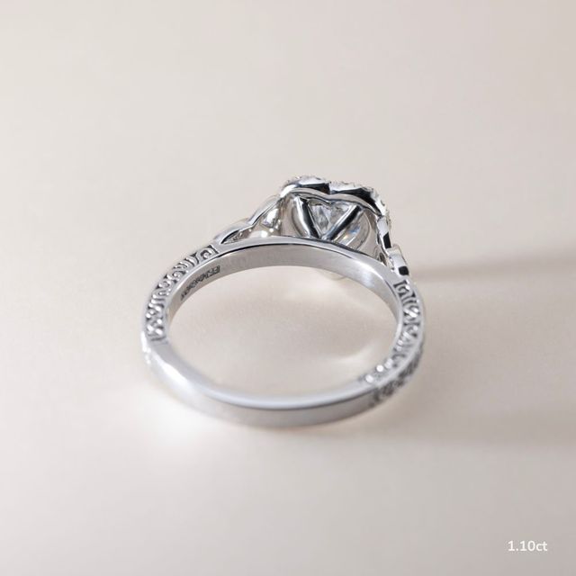 Maeve White Gold Halo Engagement Ring