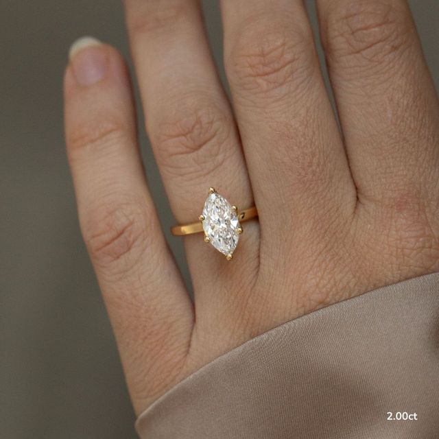 Jennifer Yellow Gold Hidden Halo Engagement Ring