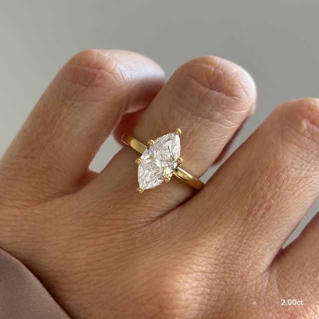 Jennifer Yellow Gold Hidden Halo Engagement Ring