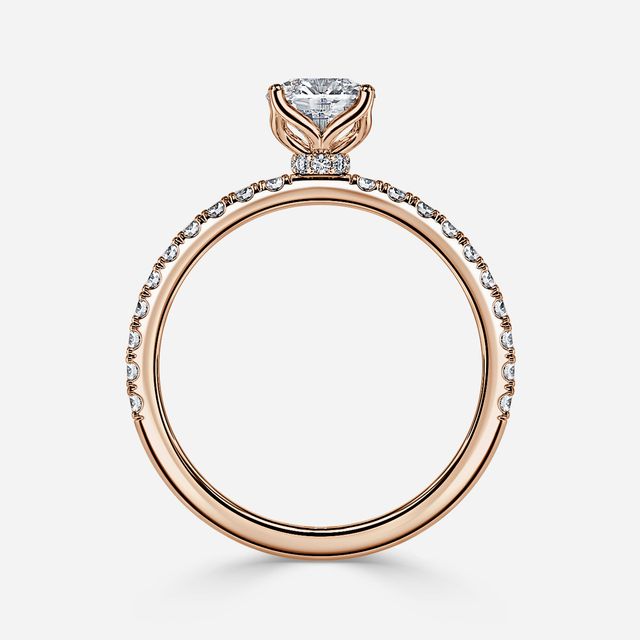 Jennifer Rose Gold Engagement Ring