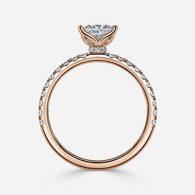 Jennifer Rose Gold Engagement Ring